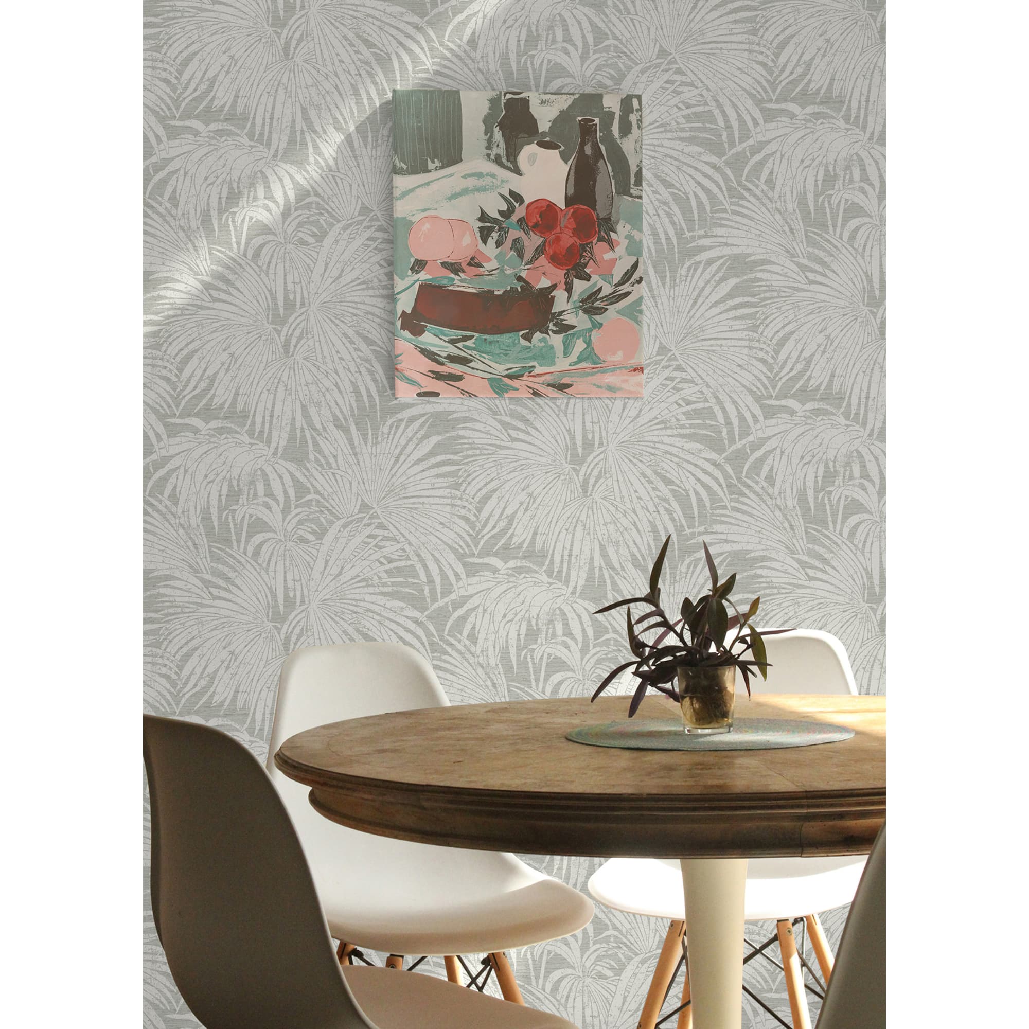NuWallpaper Egypt Sherrod Neutral Cassava Palm Peel & Stick Wallpaper